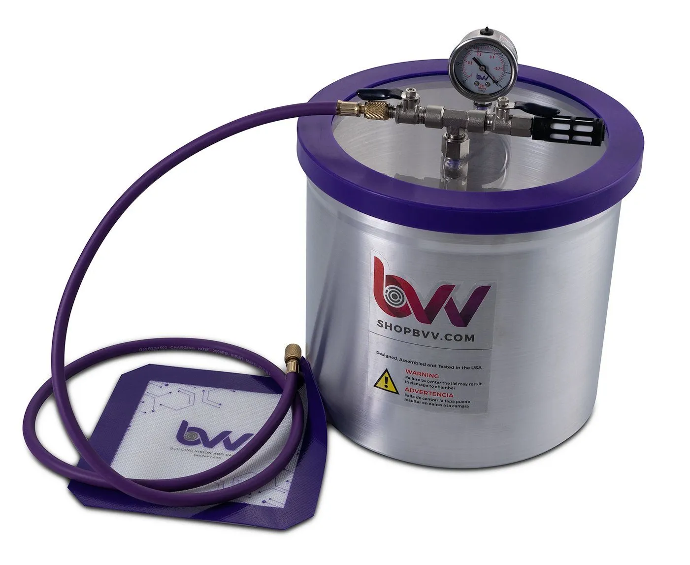 Best Value Vacs 3 Gallon Aluminum Vacuum Chamber and Vacuum Pump Kit