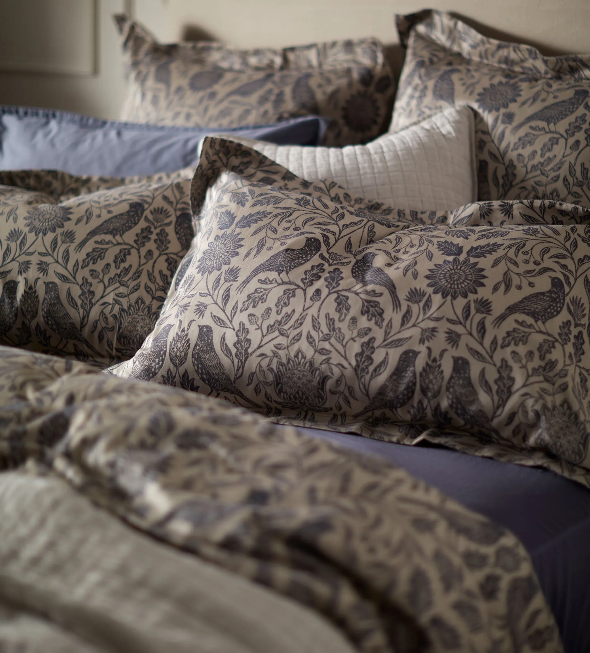 Birdie Jacquard 100% Cotton Duvet Cover