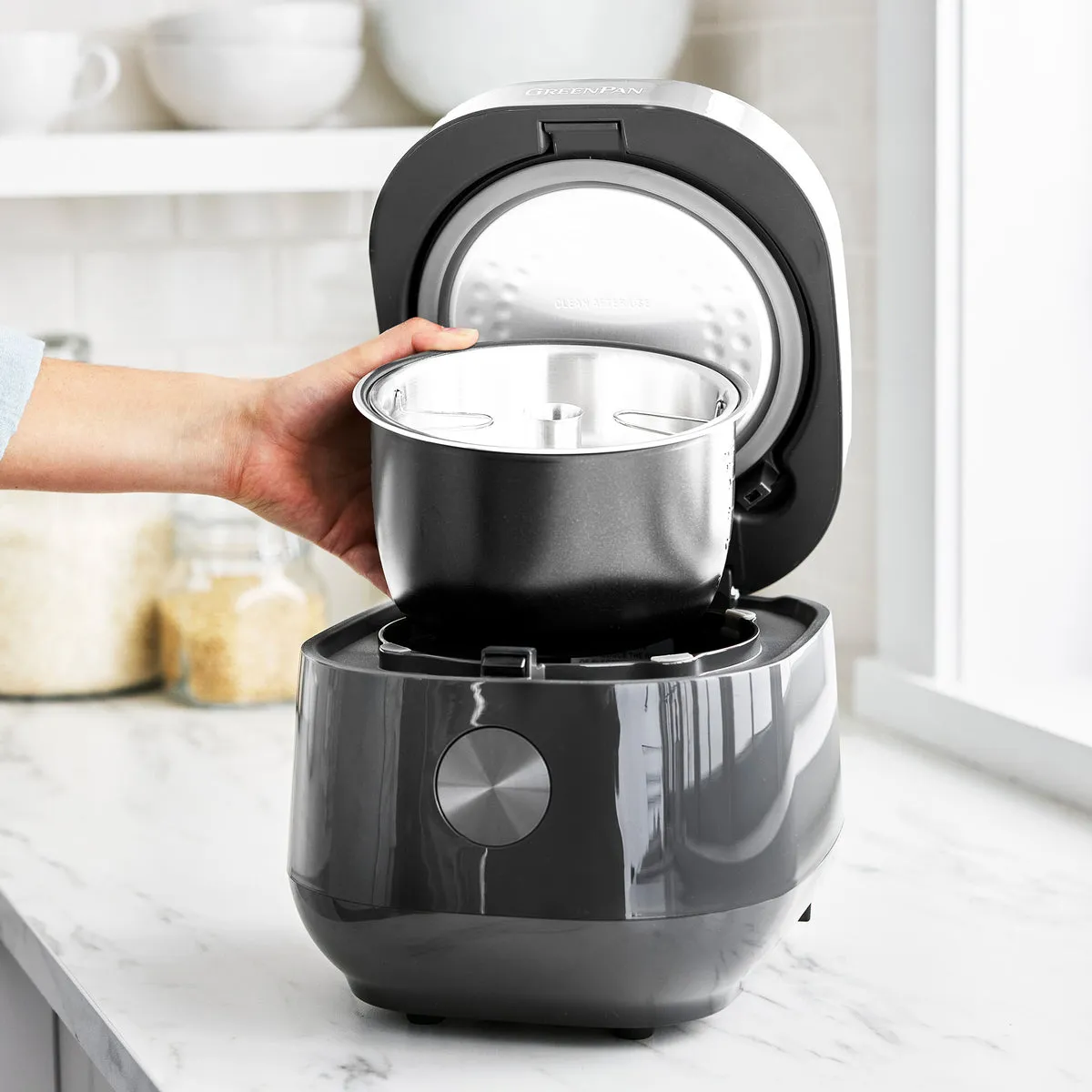 Bistro 8-Cup Carb-Reducing Rice Cooker | Graphite