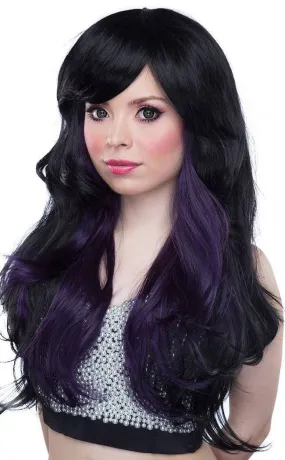 Black & Violet Downtown Girl Wig