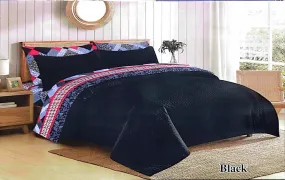 Black Hot Comforter Set-Csf98