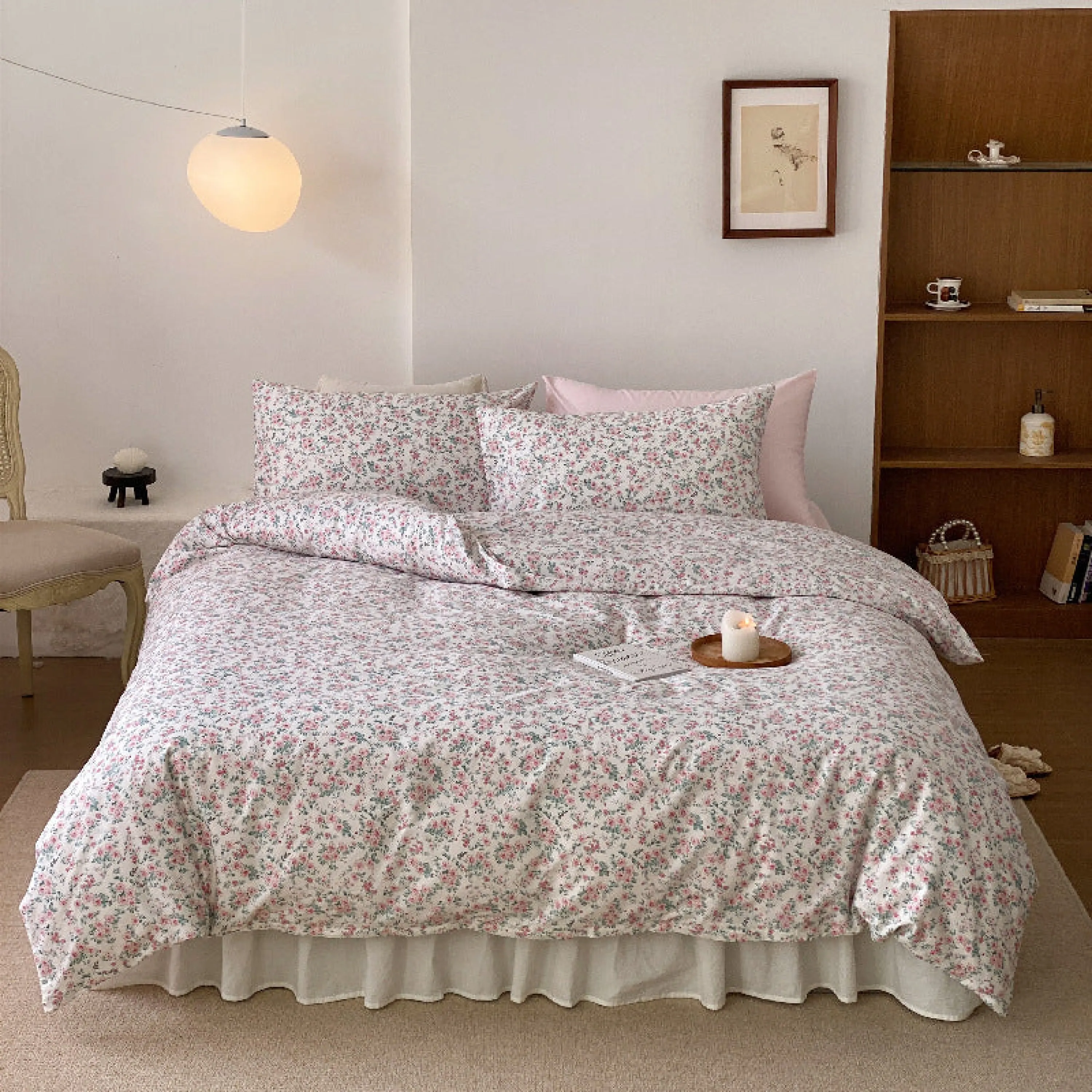 Blossom Floral Bedding Set / Rose Pink