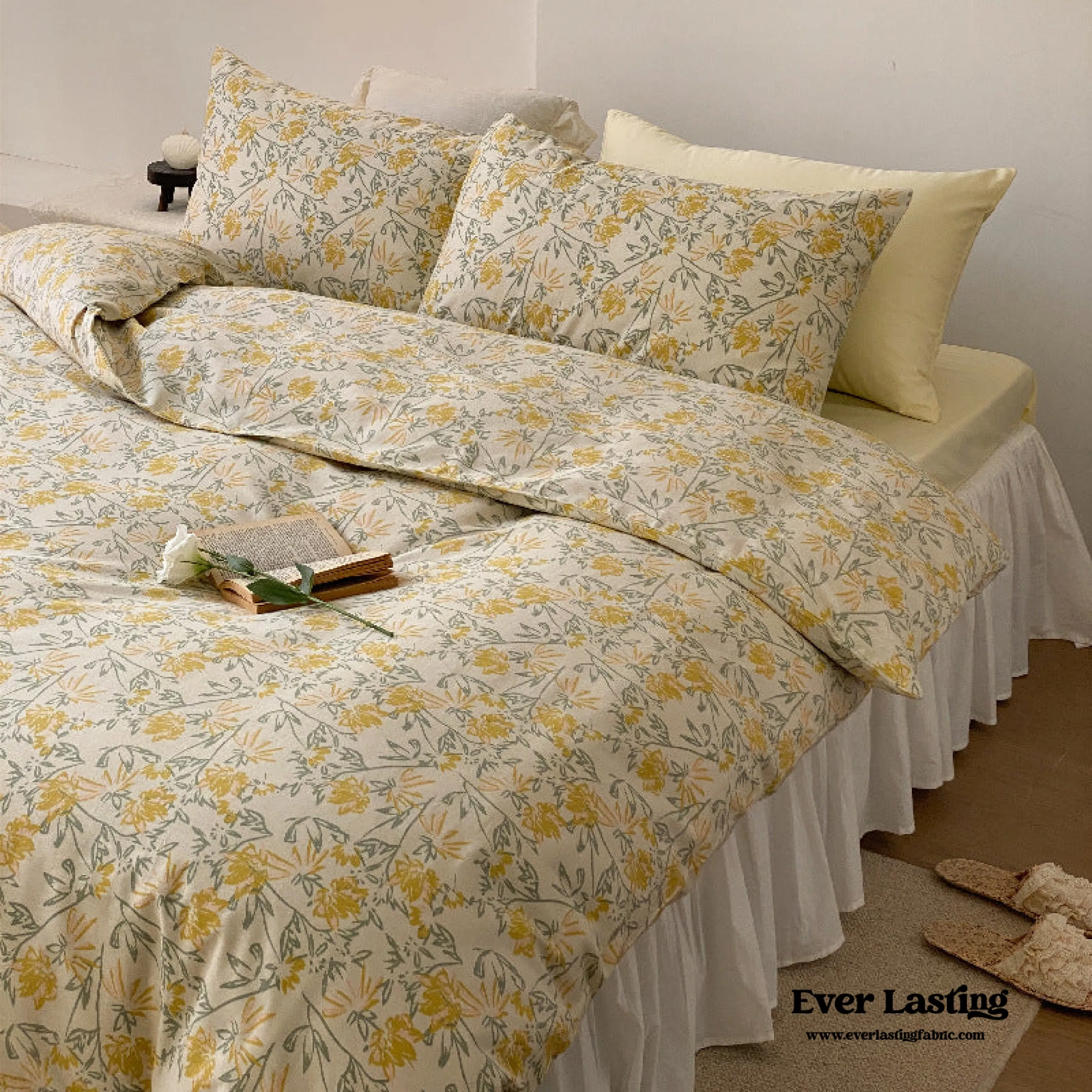 Blossom Floral Bedding Set / Rose Pink