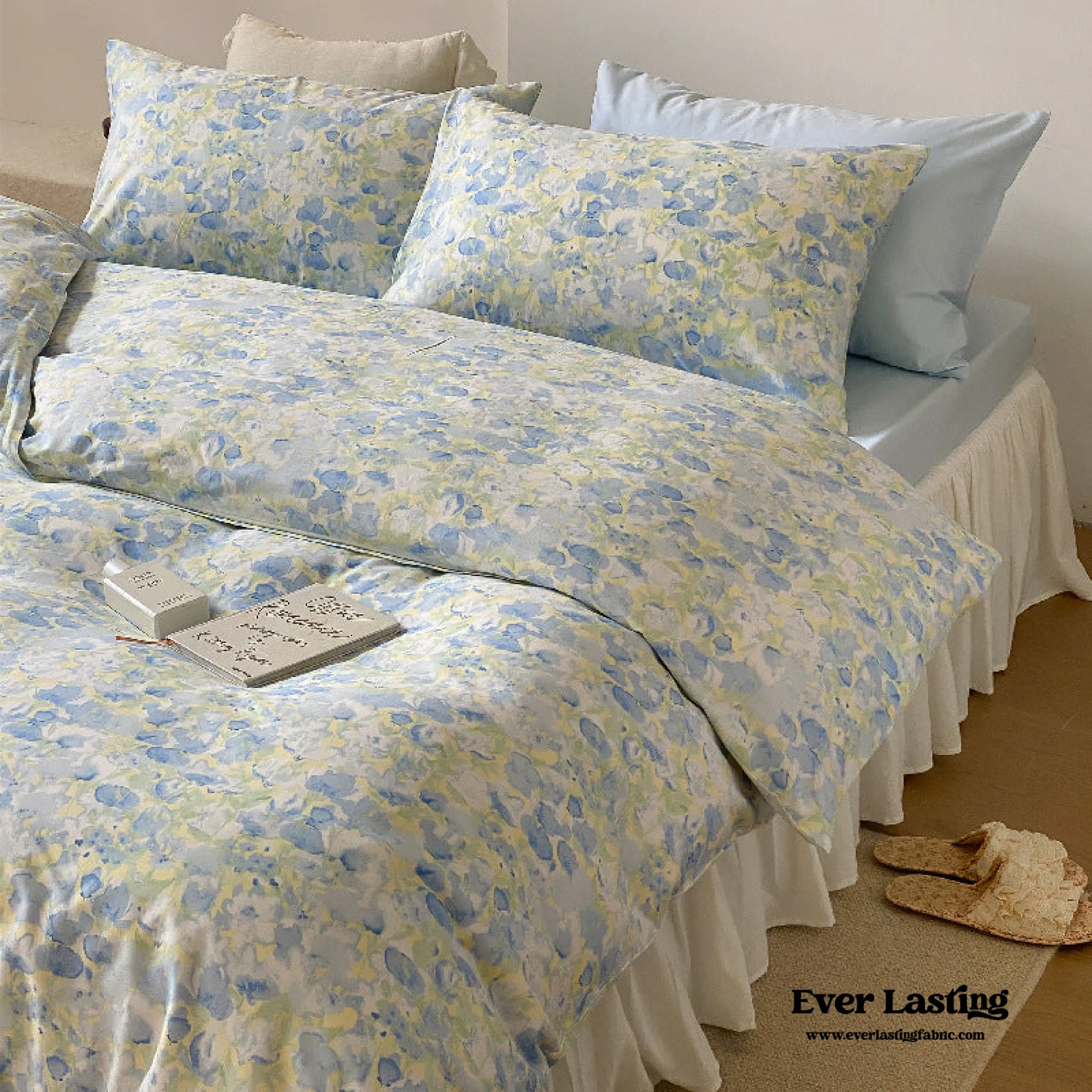 Blossom Floral Bedding Set / Rose Pink