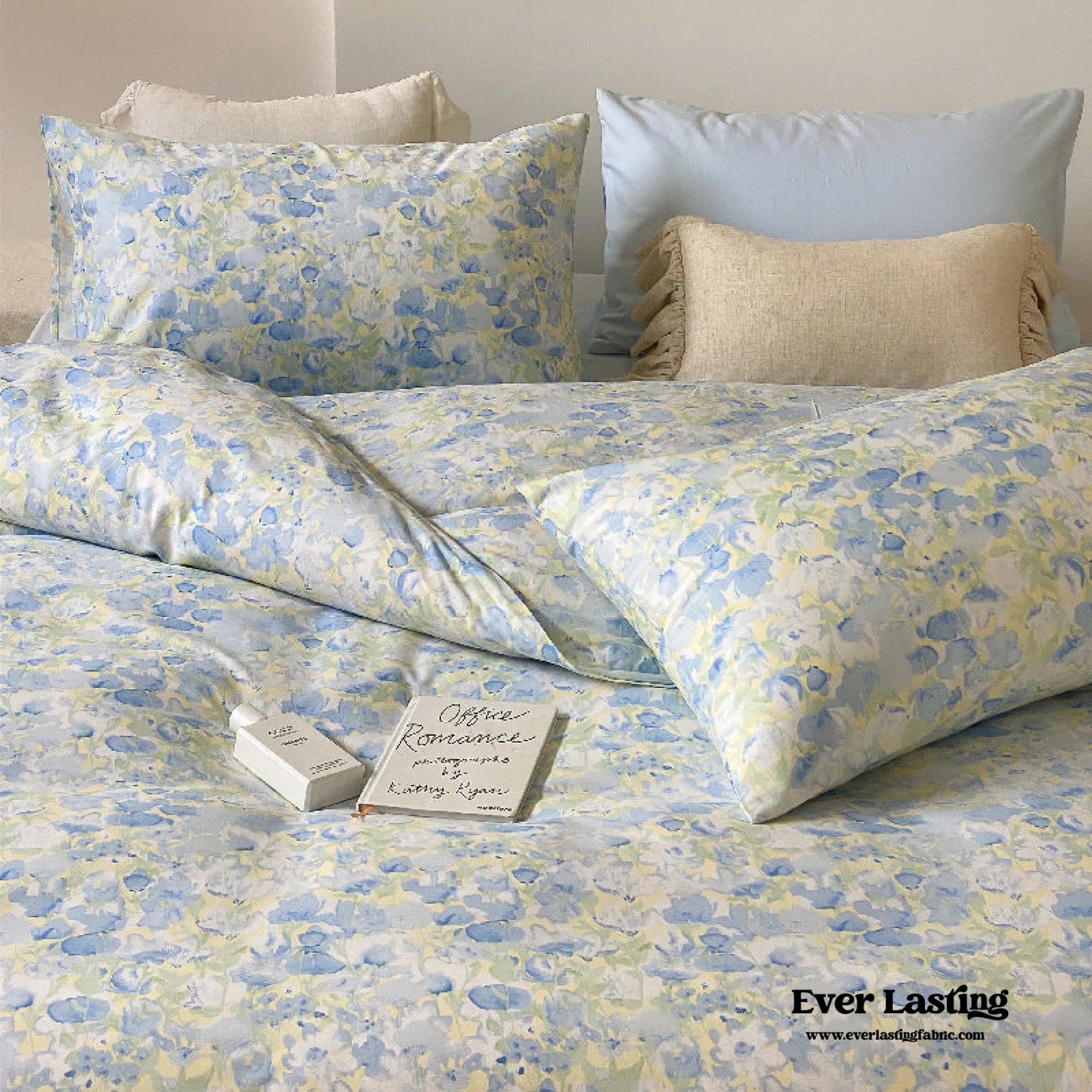 Blossom Floral Bedding Set / Rose Pink