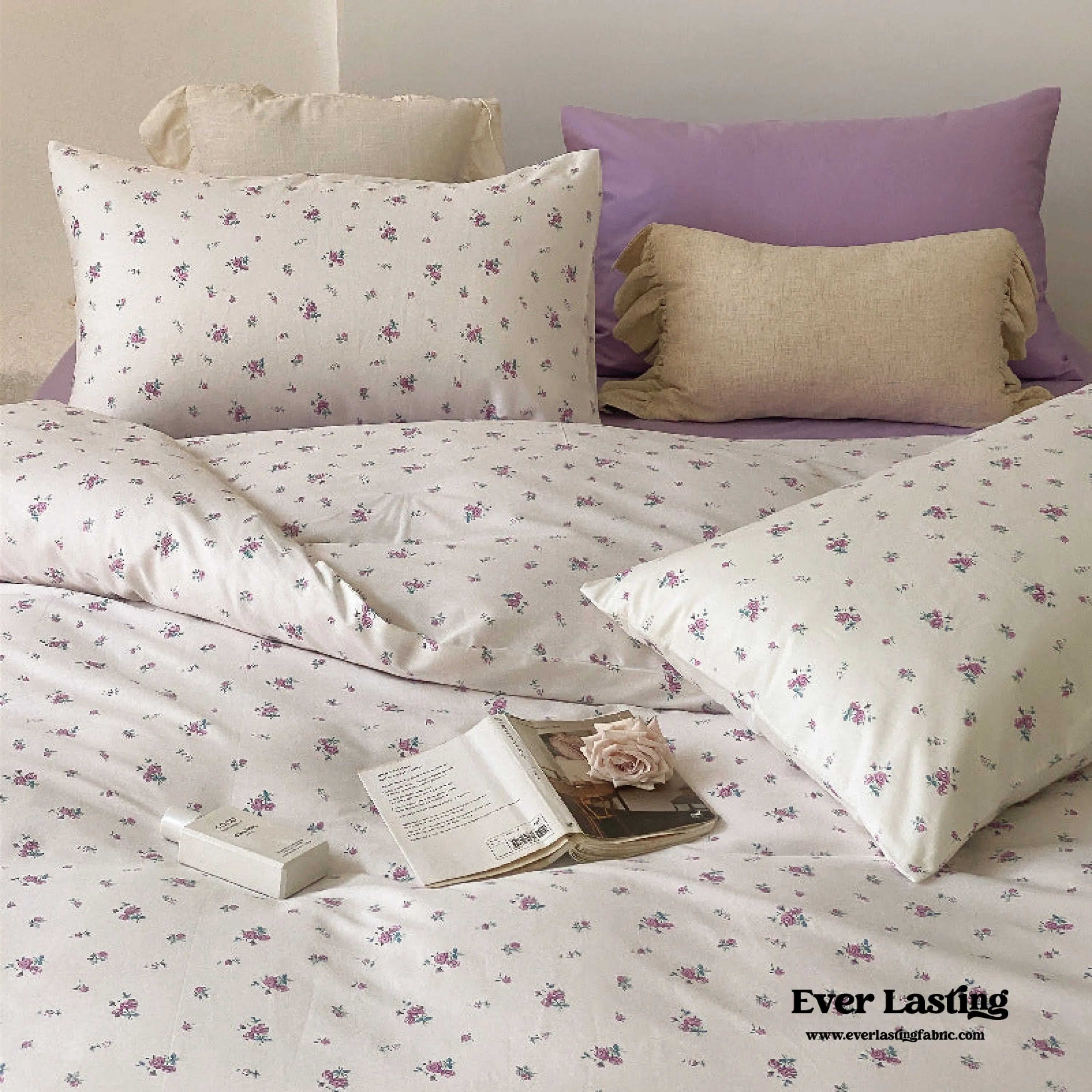 Blossom Floral Bedding Set / Rose Pink