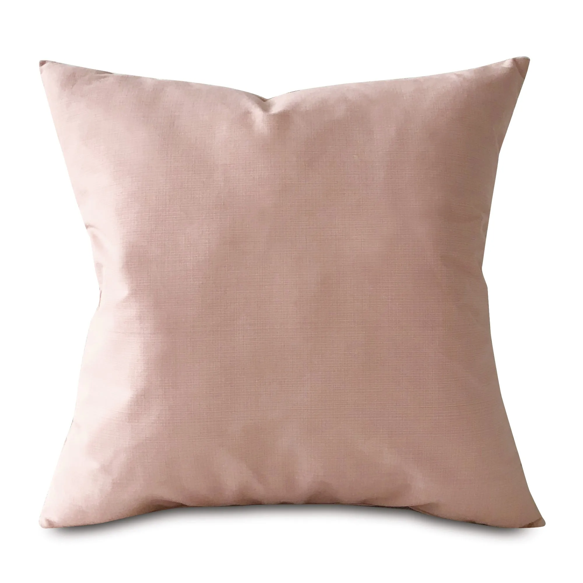 Blush Pink Solid Throw Pillow Cover 20x20