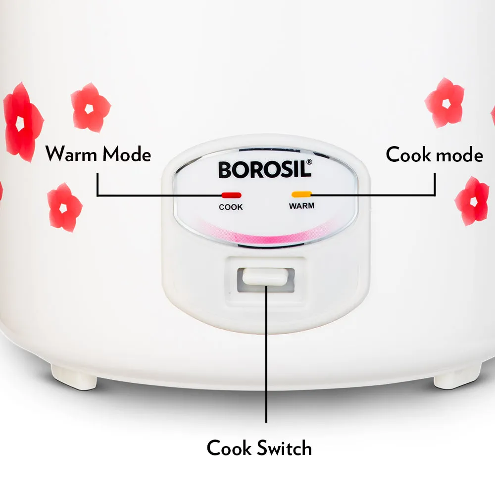 Borosil Pronto Dual Electric Rice Cooker, 2.8L