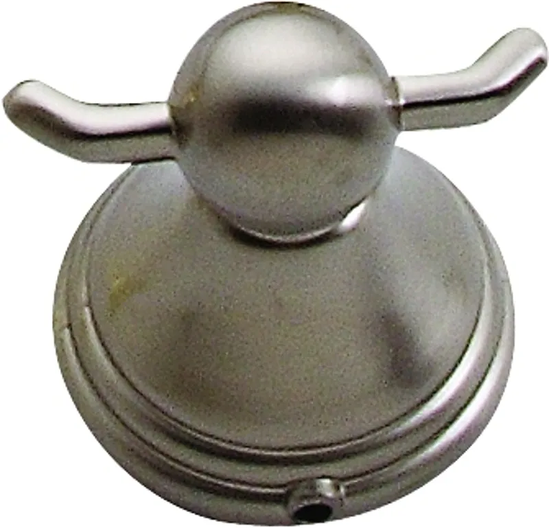 Boston Harbor L9353-13-12 Double Robe Hook, 2-Hook, Zinc, Brushed Nickel, Wall Mounting :EA: QUANTITY: 1