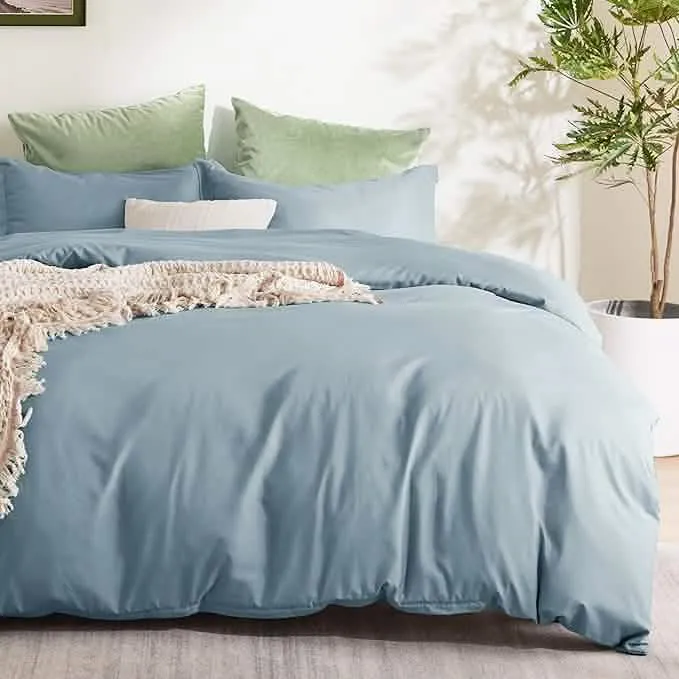 Brushed Microfiber Duvet Cover Sets With Fitted Sheet