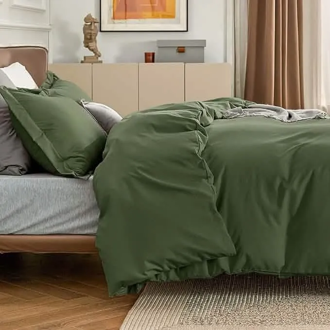 Brushed Microfiber Duvet Cover Sets With Fitted Sheet