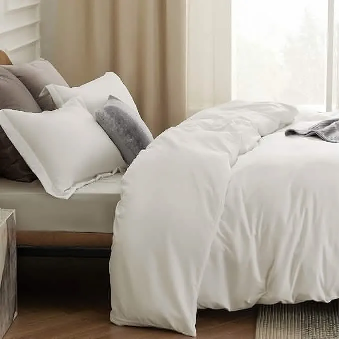 Brushed Microfiber Duvet Cover Sets With Fitted Sheet