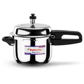 Butterfly Blue Line Stainless Steel Outer Lid Pressure Cooker, 3 Litre