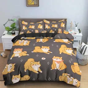 Cartoon Shiba & Puppy Collection Bedding Sets