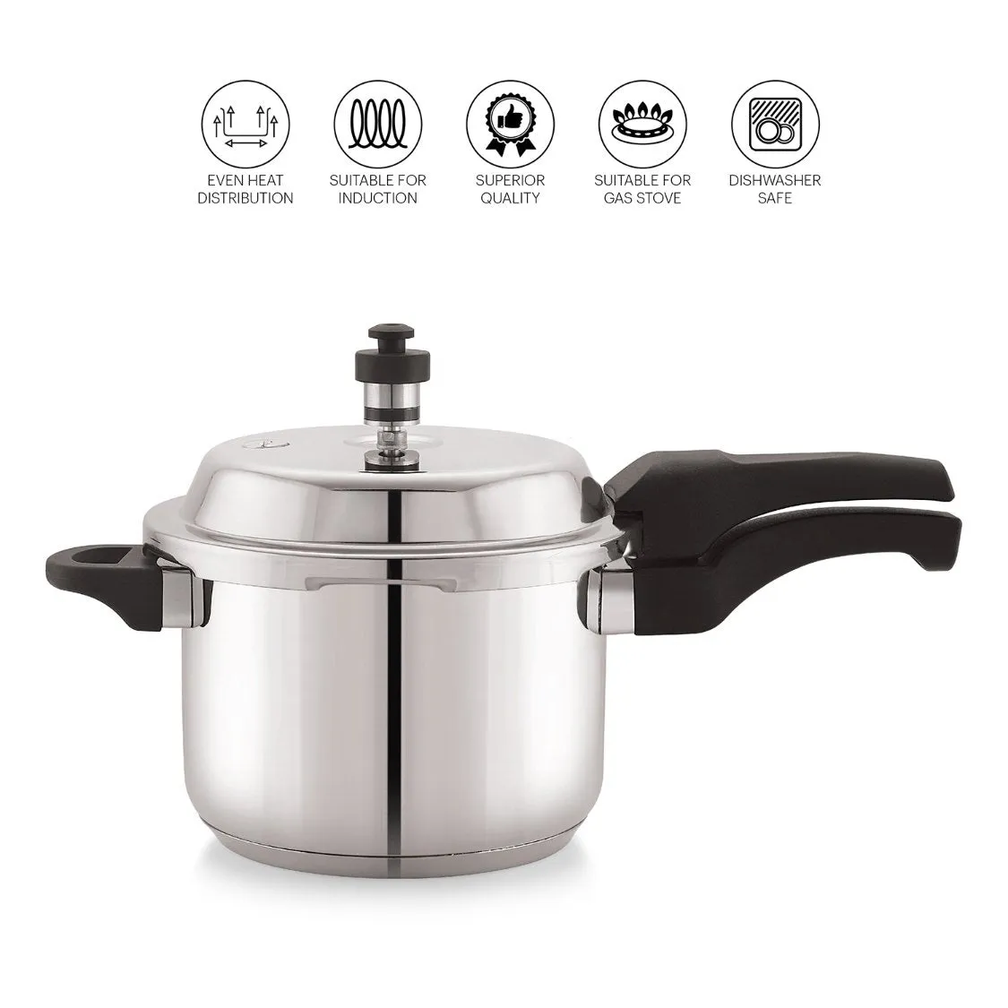 Chef Impact Bonded Stainless Steel Tri-Ply Bottom Pressure Cooker Outer Lid