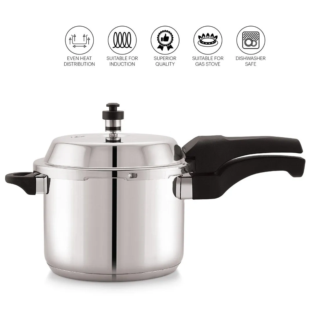 Chef Impact Bonded Stainless Steel Tri-Ply Bottom Pressure Cooker Outer Lid