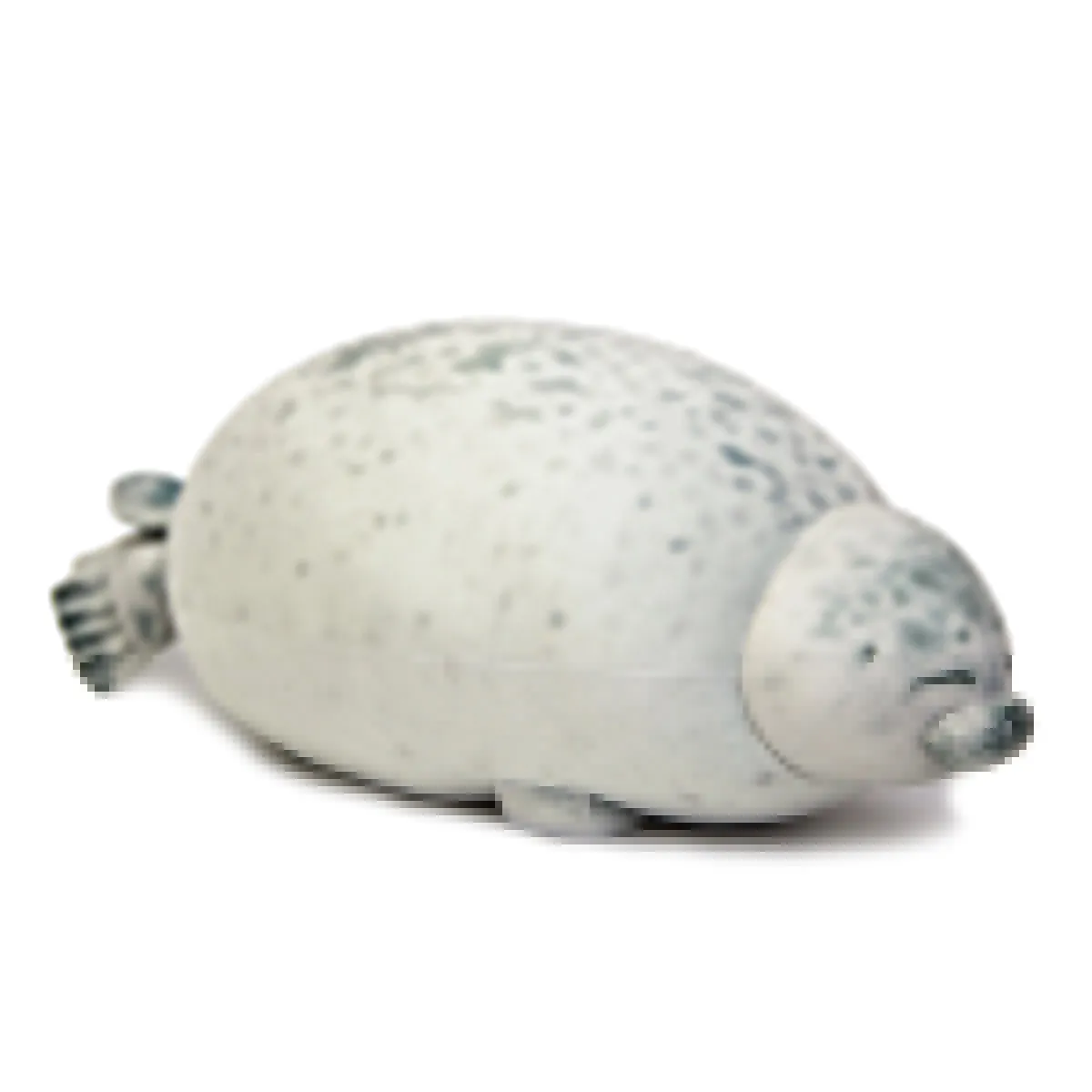 Chubby Blob Seal Pillow Plush Animal Toy Stuffed Seal Plushie Cotton Cute Pillow Gray