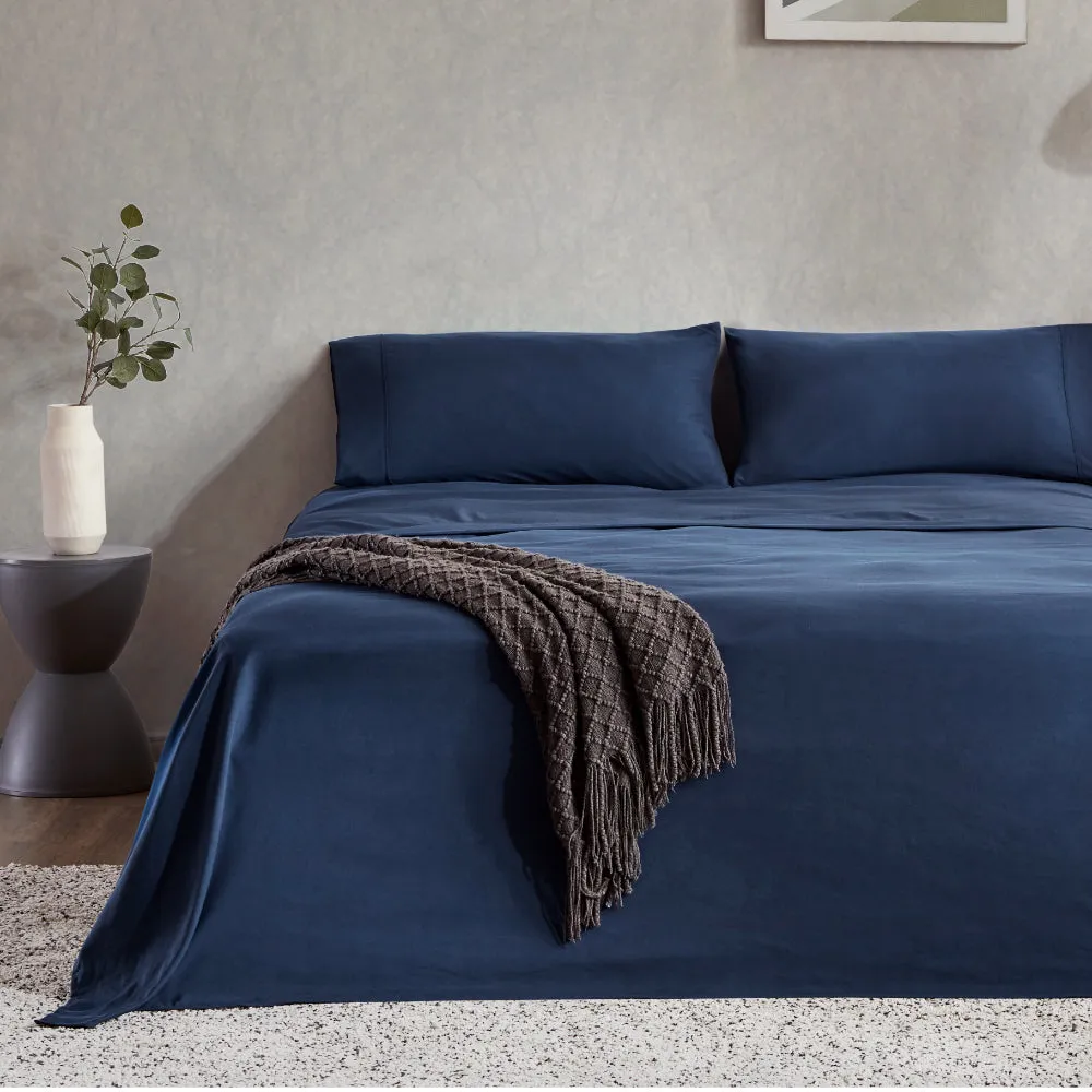 Classic NanoTex® Cooling Sheets Set-Navy Blue