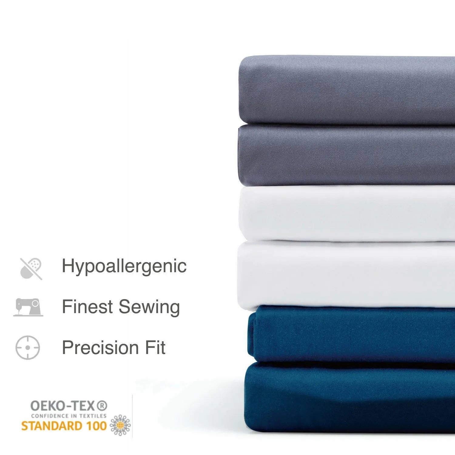 Classic NanoTex® Cooling Sheets Set-Navy Blue