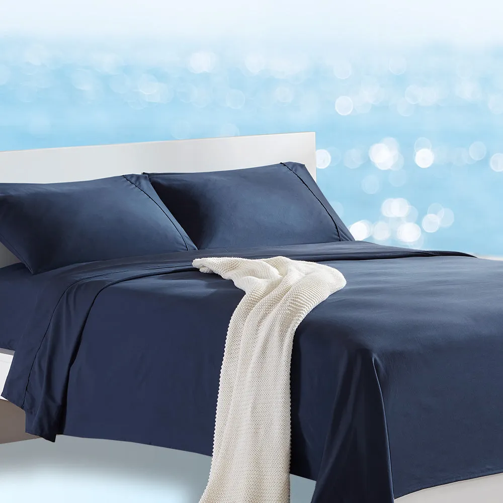 Classic NanoTex® Cooling Sheets Set-Navy Blue