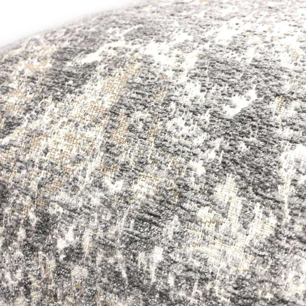 (CLEARANCE) Ainsley Dove Gray Silver Patina Abstract Texture Pillow Cover