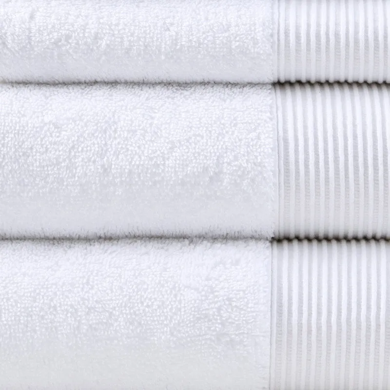 Cloud Linen Retreat Cotton Tencel Antimicrobial 6 Piece White Towel Pack