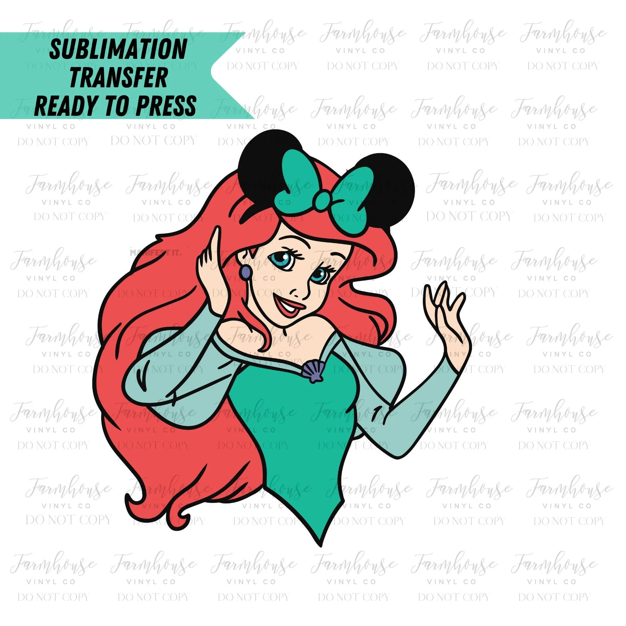 Colorful Watercolor Princess Design, Ready To Press Sublimation Transfer, 50 Years of Magic, Magical Vacation, Sublimate Prints, Heat Design