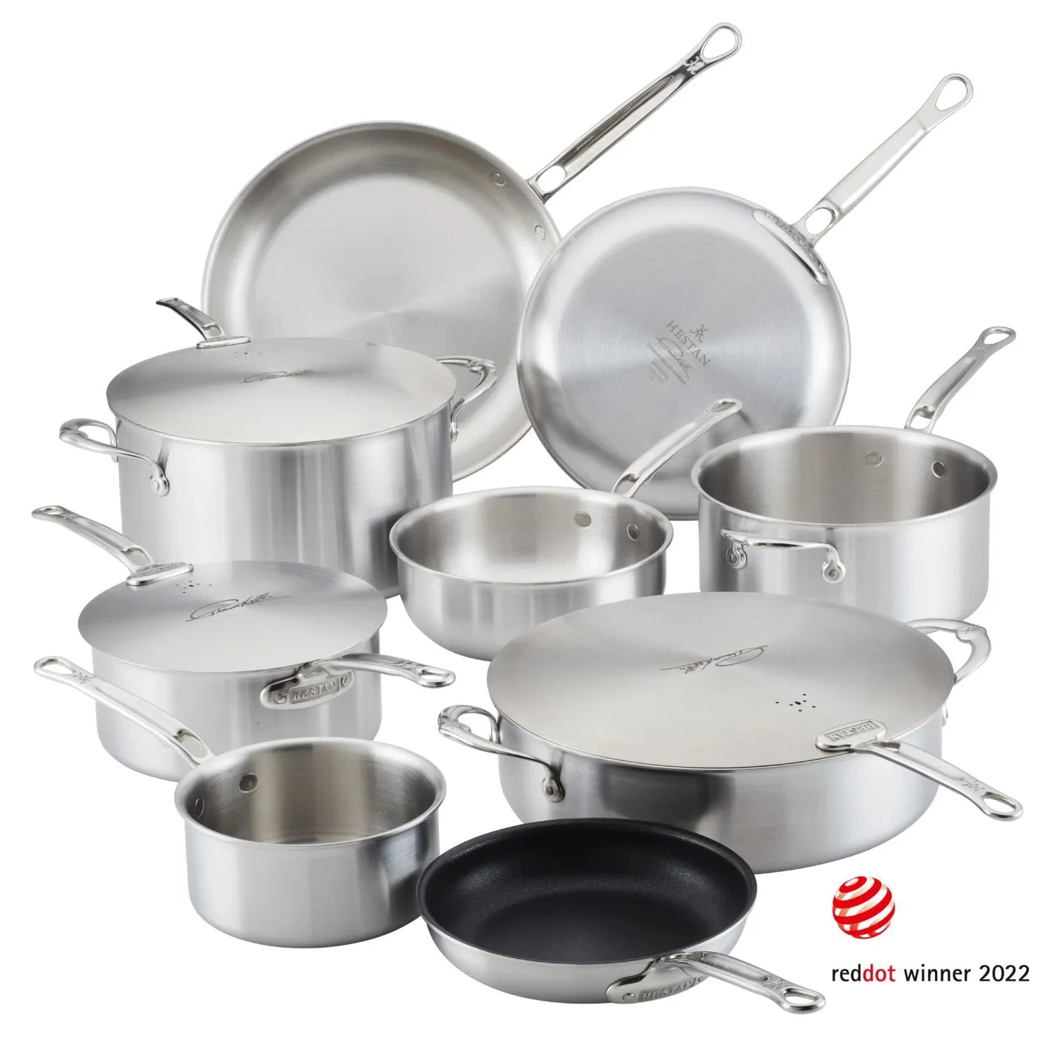 Commercial Clad Stainless Steel 12-Piece Cookware Set