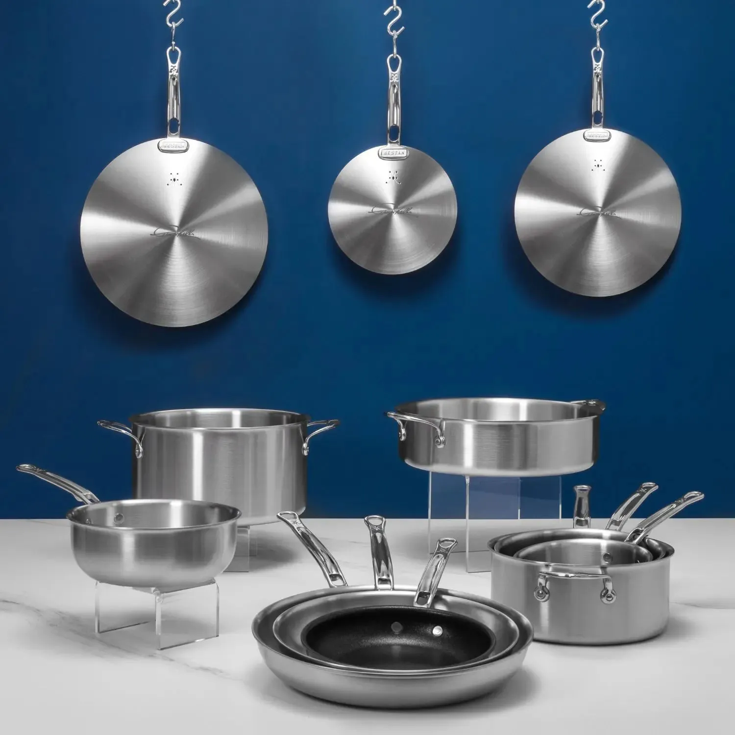 Commercial Clad Stainless Steel 12-Piece Cookware Set