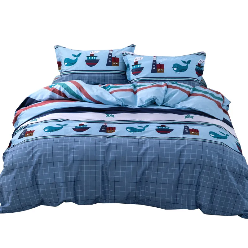 Corsair Four-piece Cotton Cartoon Bedding