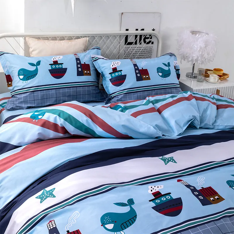 Corsair Four-piece Cotton Cartoon Bedding