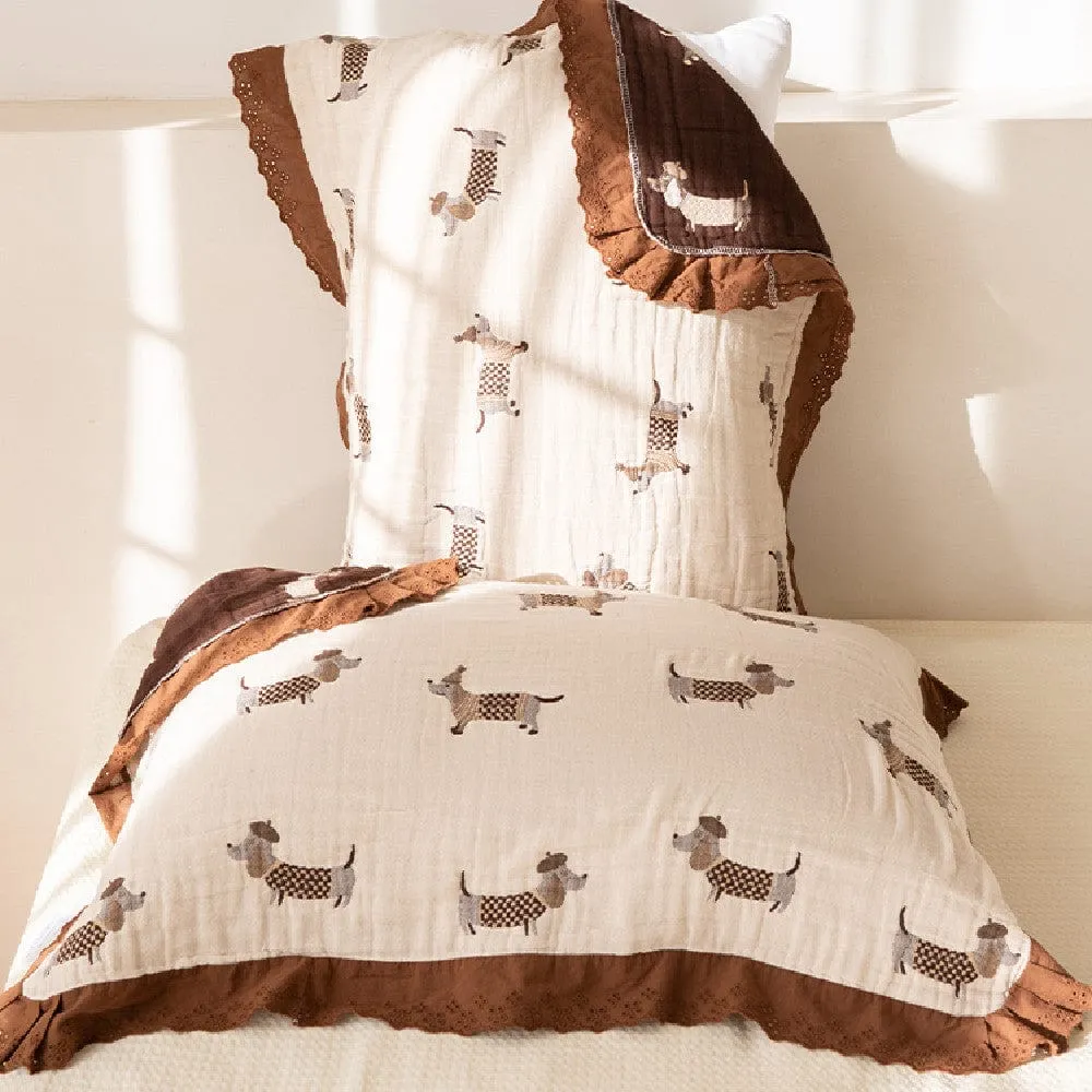 Cotton Dachshund Pillowcases