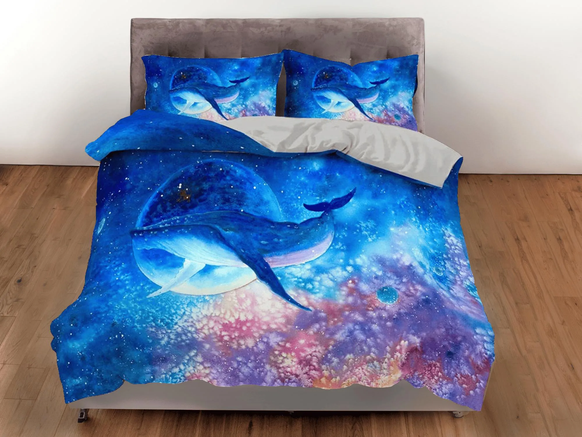 dolphin bedding duvet cover, ocean blush decor bottle nose dolphin bedding set full king queen twin, college dorm bedding gift