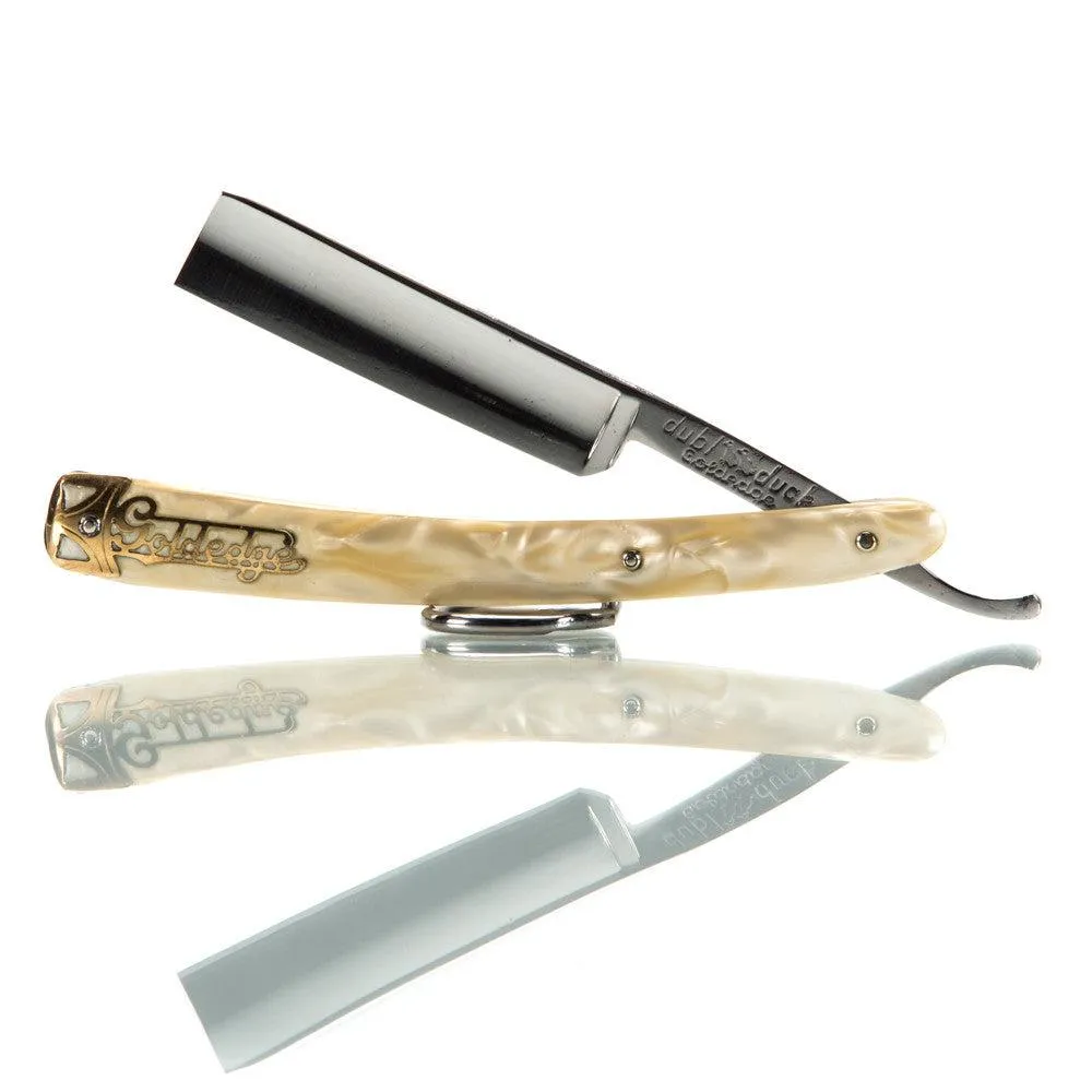 Dubl Duck Goldenedge - 6/8 Square Tip Straight Razor