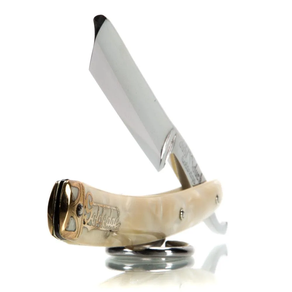 Dubl Duck Goldenedge - 6/8 Square Tip Straight Razor