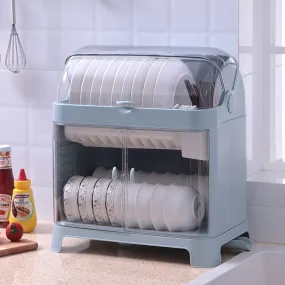 Dustproof Dish Organizer Drying Rack