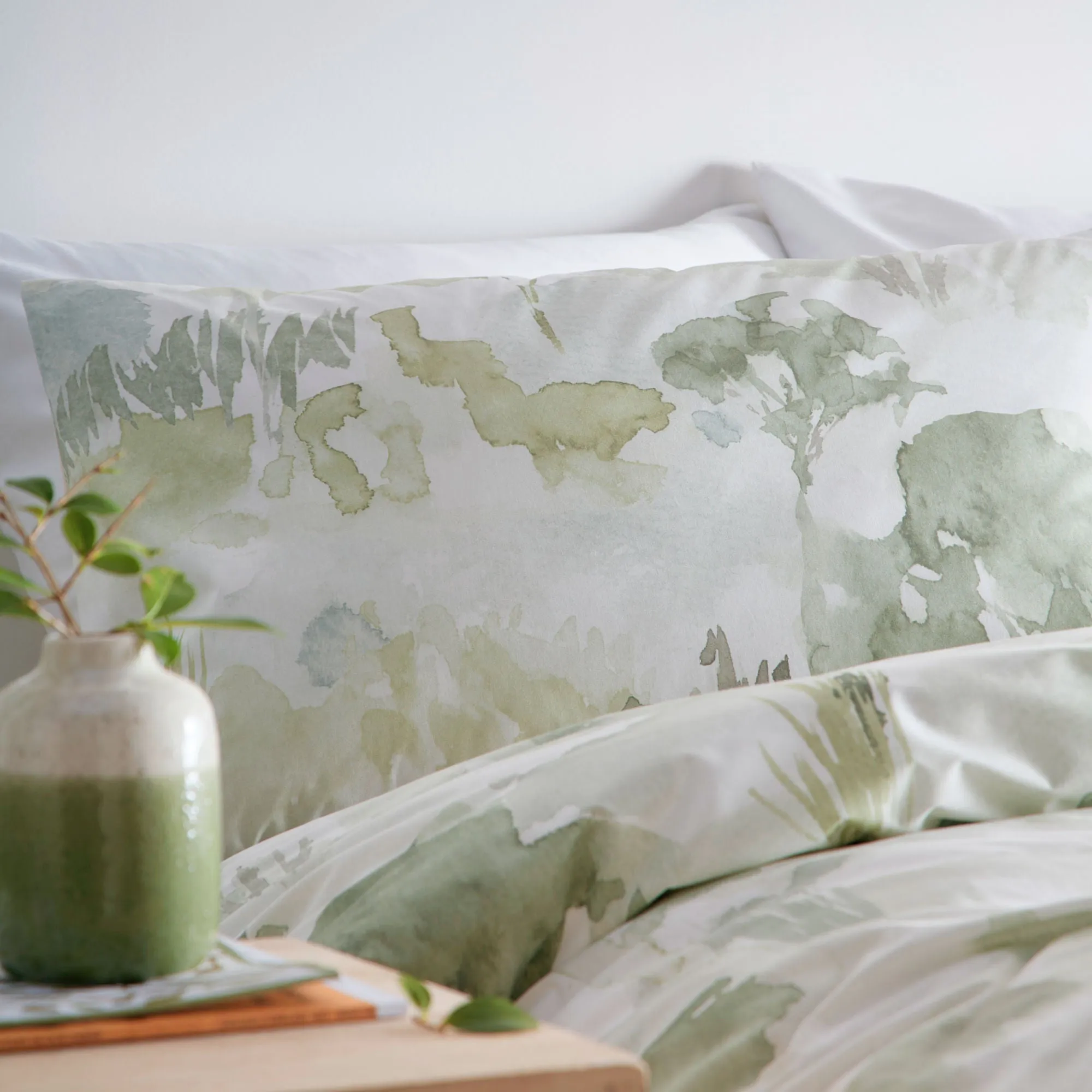 Edale Duvet Cover Set by Appletree Loft in Green