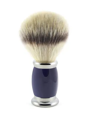 Edwin Jagger - B3SBSYNST Bulbous Blue Synthetic Silver Tip Shaving Brush, Medium