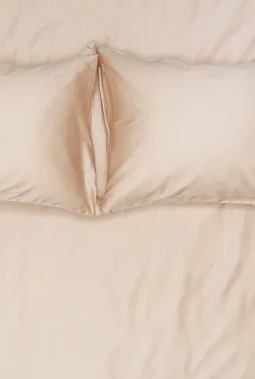 Egyptian Cotton Sateen Bedding in Apricot Color