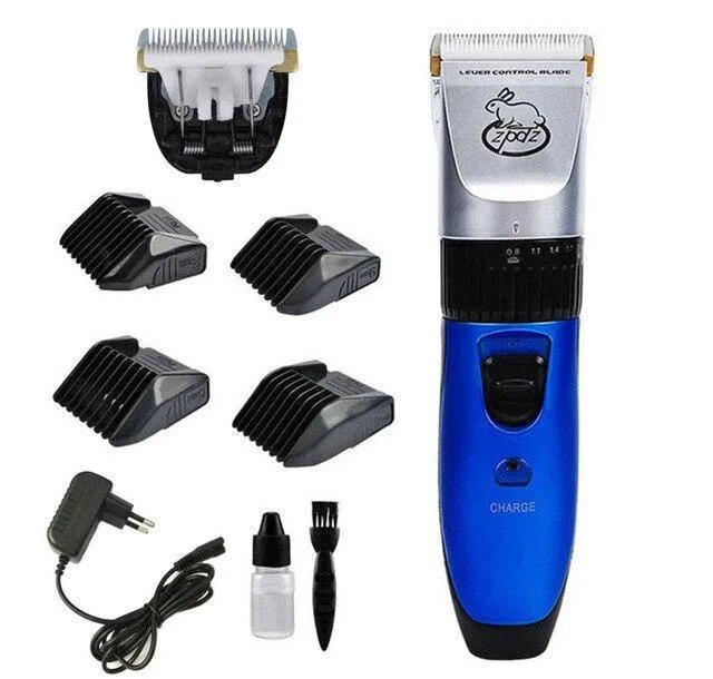 Electric Pet Dog Hair Trimmer Rechargeable Grooming Clipper Shaver ZP-299 35W