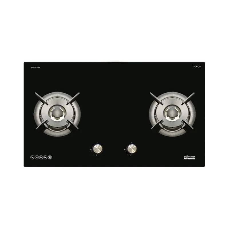 Europace EBH6281S 2 Burner 80cm Slim Gas Cooker Hob (Schott Glass) LPG