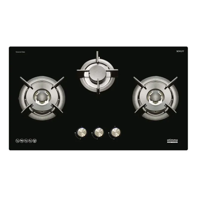 Europace EBH6381S 3 Burner 80cm Slim Gas Cooker Hob (Schott Glass) LPG