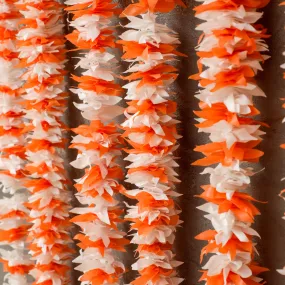 Floral Garland - Orange and White