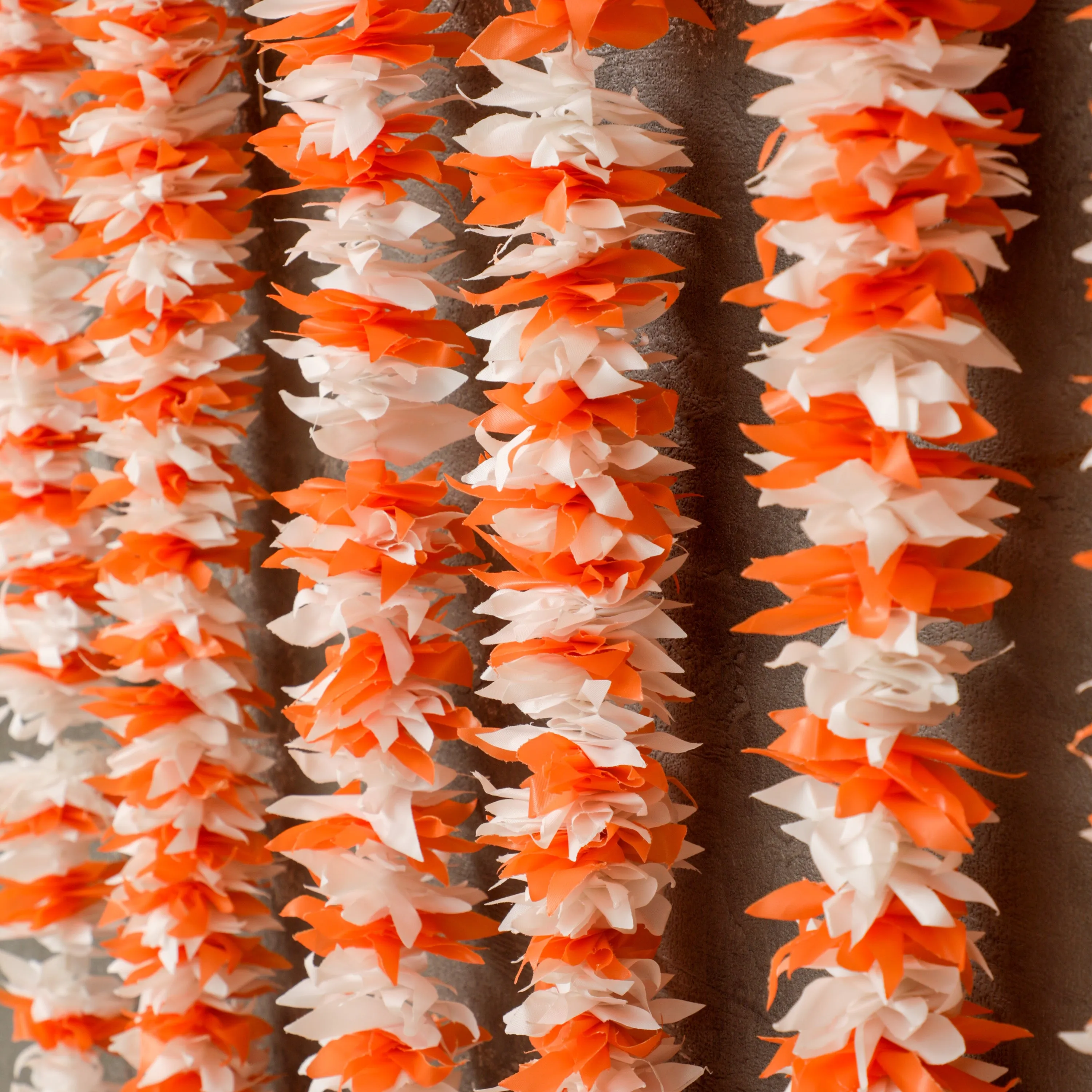 Floral Garland - Orange and White