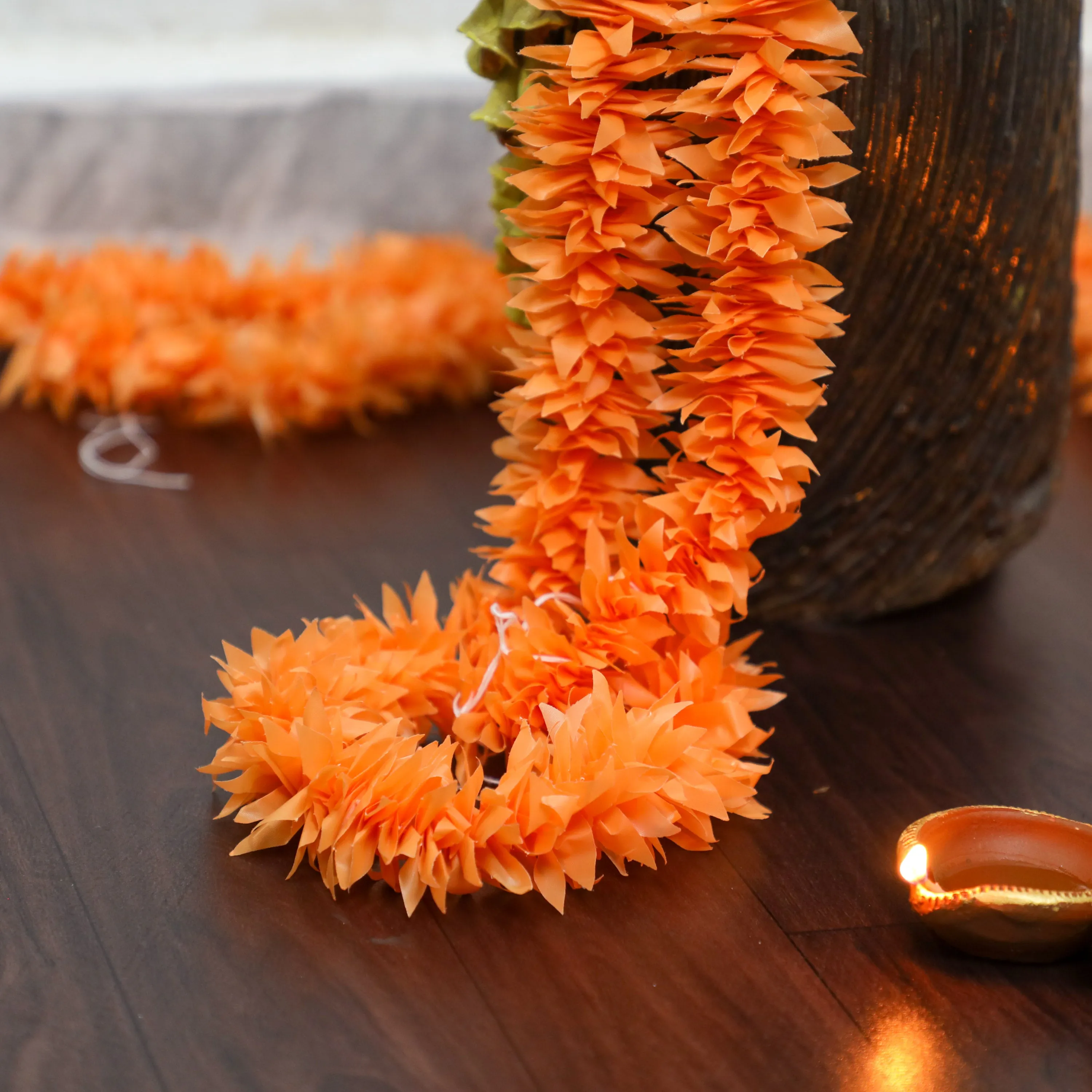 Floral Garland - Orange