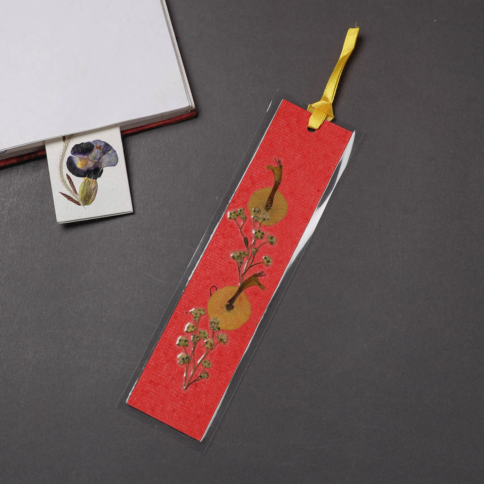 Flower Art Handmade Paper Bookmark 23