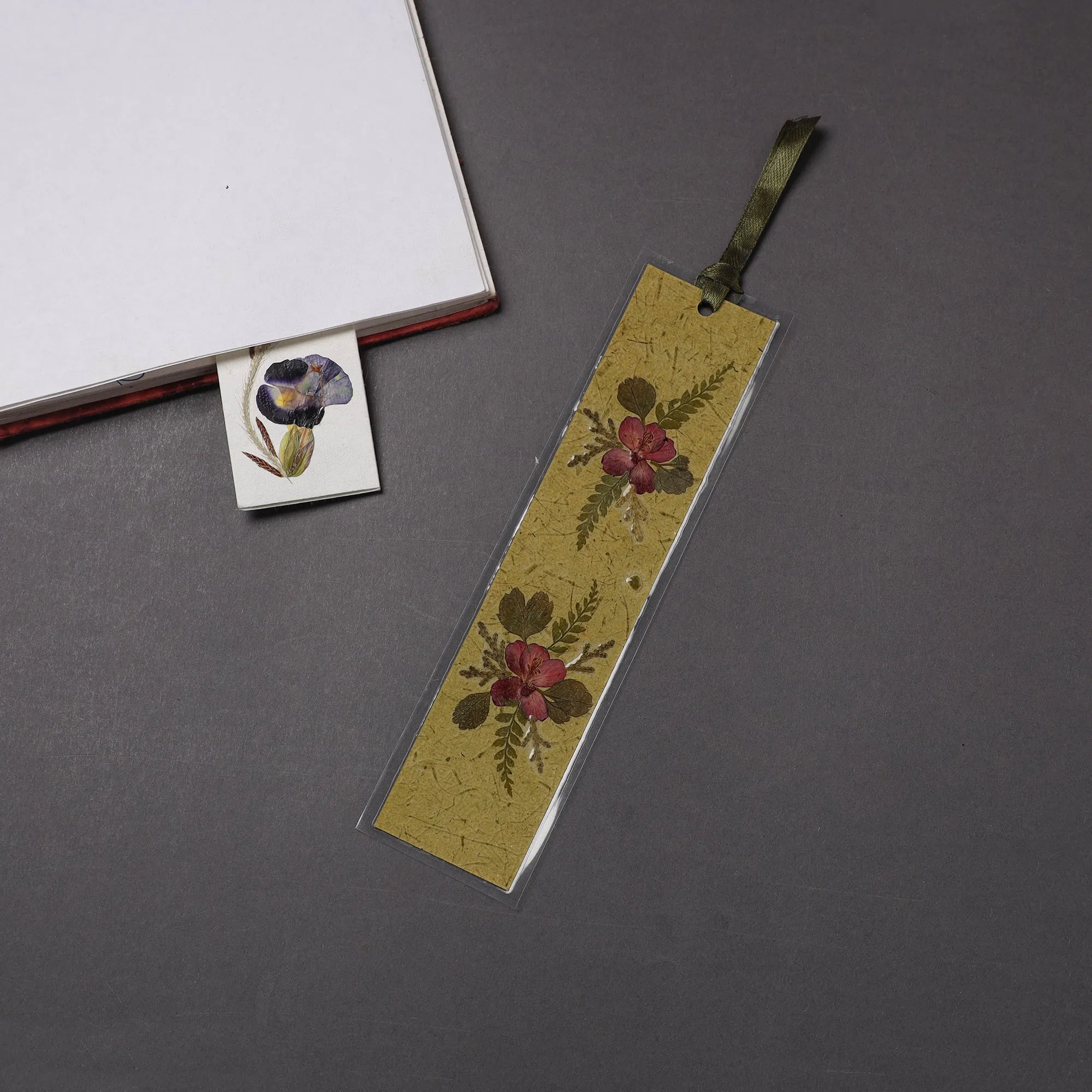 Flower Art Handmade Paper Bookmark 26