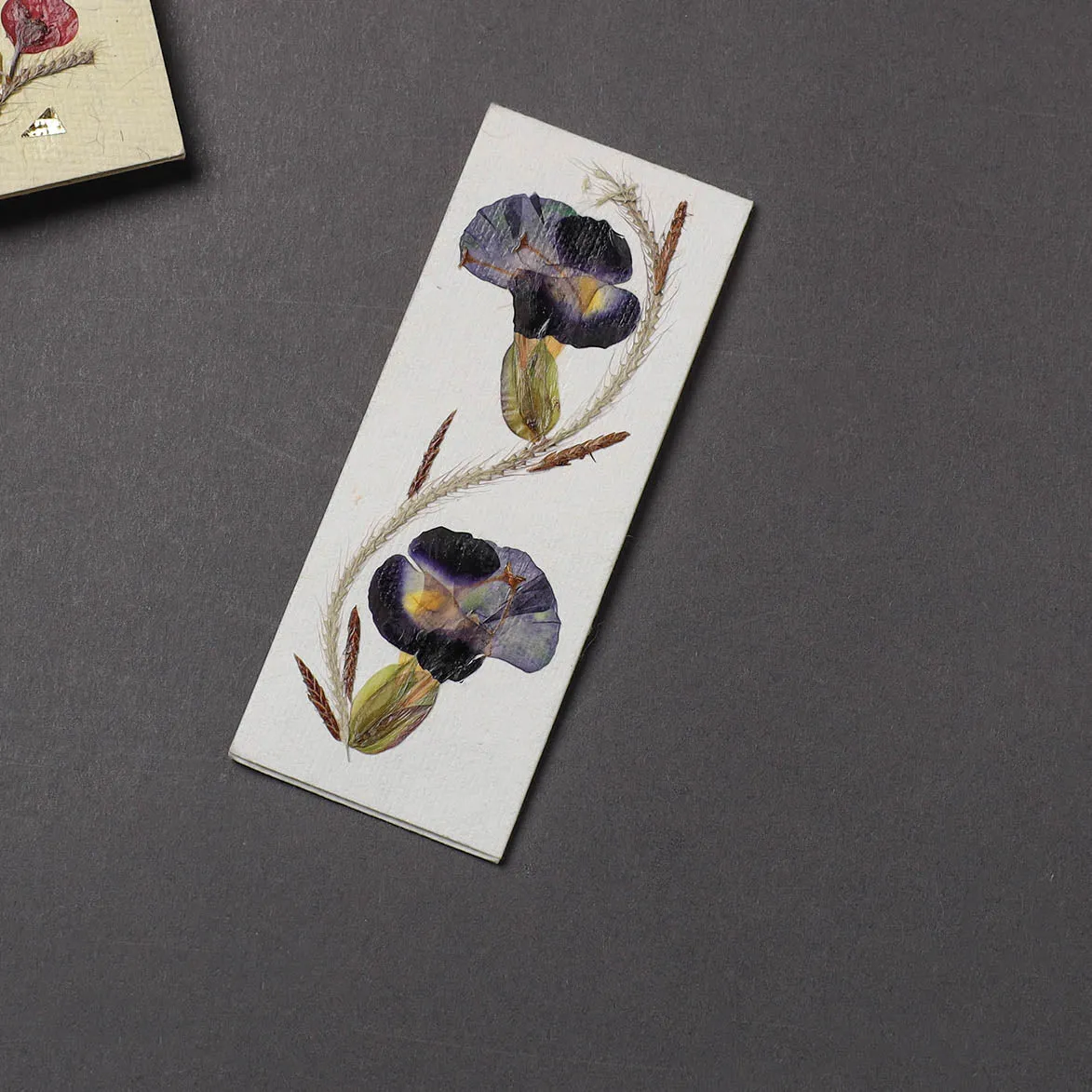 Flower Art Handmade Paper Magnetic Bookmark 03