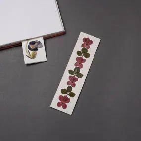 Flower Art Handmade Paper Magnetic Bookmark 12