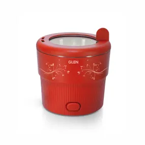 Glen Electric Mini MultiCook for Maggie/Noodles/Pasta, Steam Vegetables, Soup and Rice 800ml Steam Cooker 500W - Red (3054MCR)